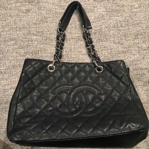 Chanel black quilted bag